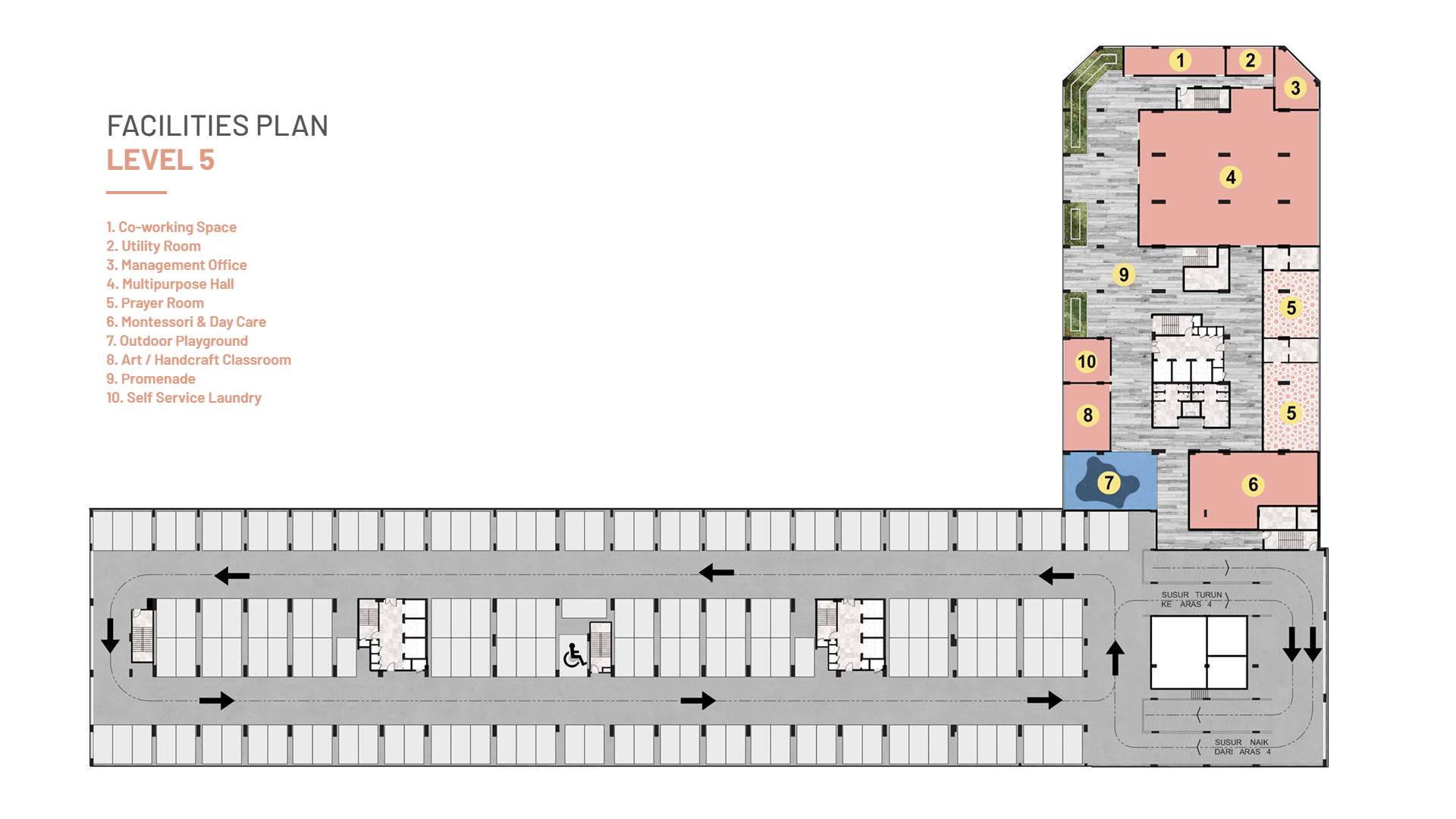 D'aman Residence Alor Setar - facility plan level 5